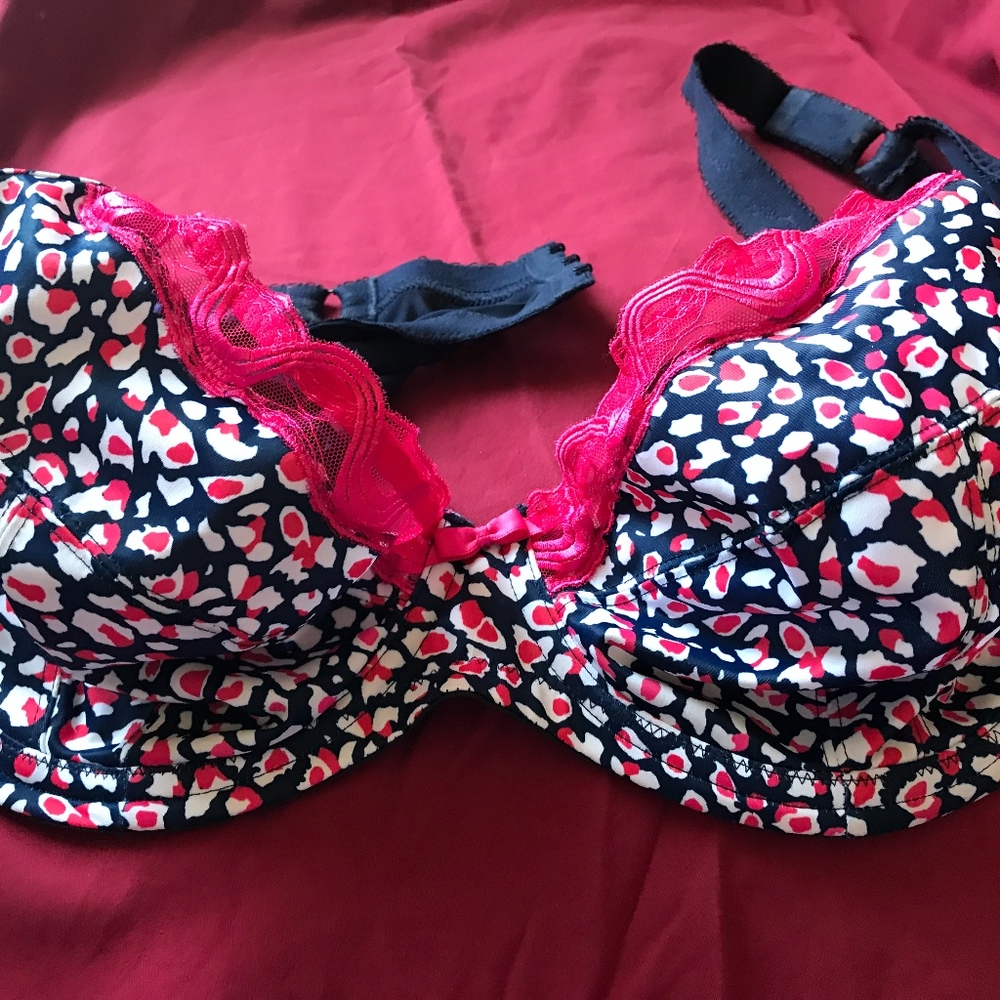 ELOMI SATIN BRA 44DD NWOT